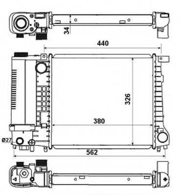 NRF 51351 Радіатор, охолодження двигуна