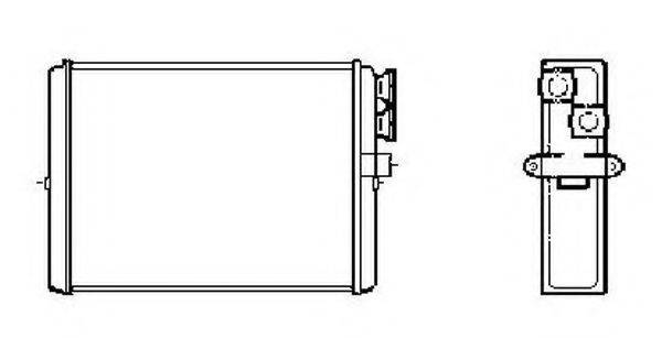 NRF 53559 Теплообмінник, опалення салону