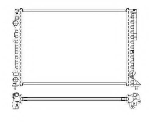 NRF 58242 Радіатор, охолодження двигуна