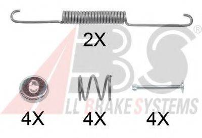 A.B.S. 0586Q Комплектуючі, гальмівна колодка