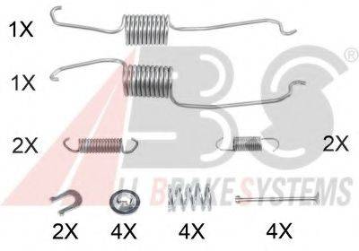 A.B.S. 0853Q Комплектуючі, гальмівна колодка