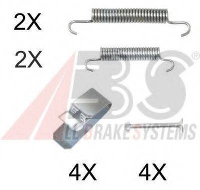 A.B.S. 0890Q Комплектуючі, гальмівна колодка