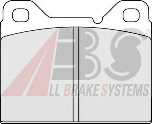A.B.S. 360551 Комплект гальмівних колодок, дискове гальмо