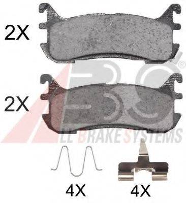 A.B.S. 36927OE Комплект гальмівних колодок, дискове гальмо