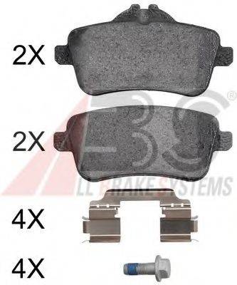 A.B.S. 37940OE Комплект гальмівних колодок, дискове гальмо
