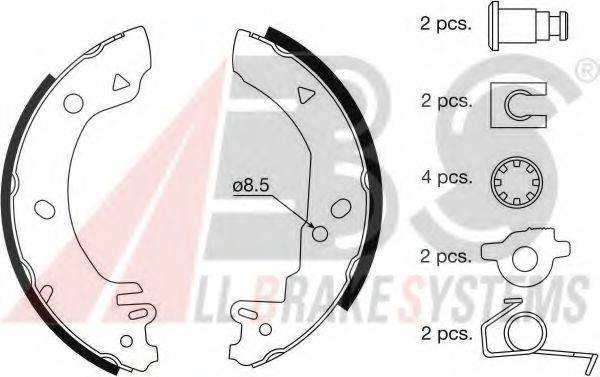 A.B.S. 8856 Комплект гальмівних колодок