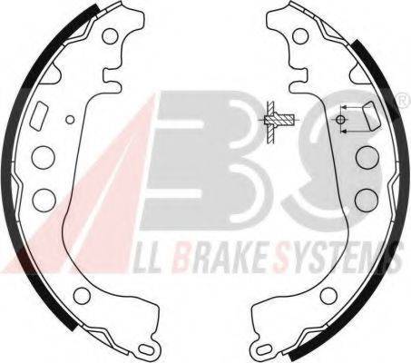 A.B.S. 9058 Комплект гальмівних колодок