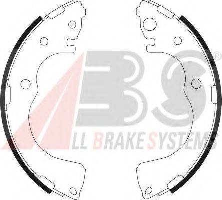 A.B.S. 9081 Комплект гальмівних колодок