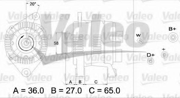 VALEO 436284 Генератор