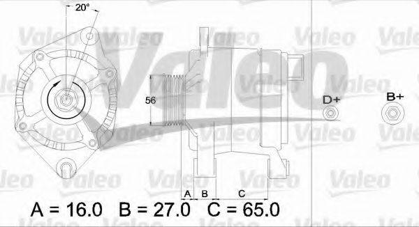 VALEO 436346 Генератор