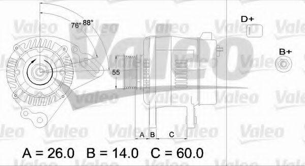 VALEO 436364 Генератор