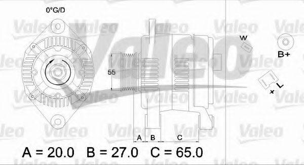 VALEO 436463 Генератор