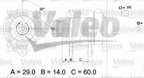 VALEO 436484 Генератор