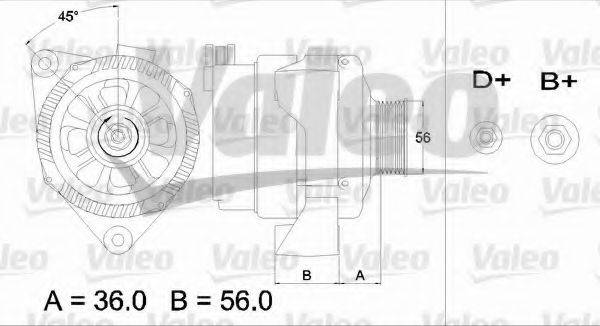 VALEO 436654 Генератор