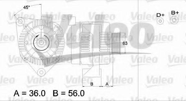 VALEO 436668 Генератор