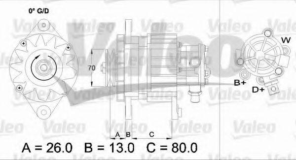 VALEO 436723 Генератор