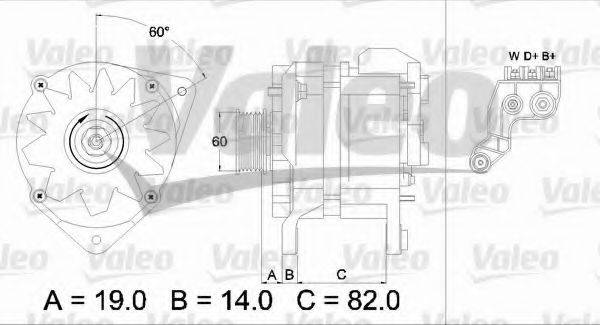 VALEO 437081 Генератор