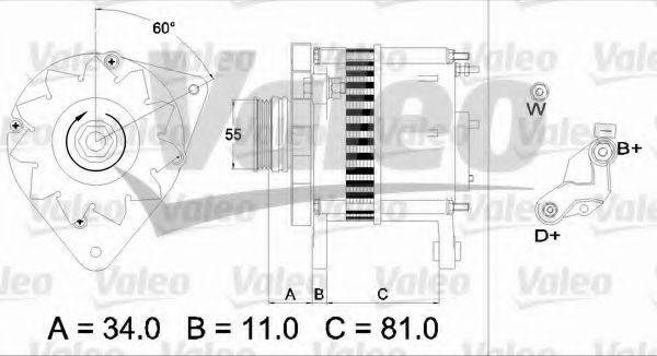 VALEO 437111 Генератор