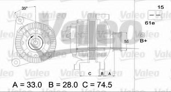 VALEO 437116 Генератор