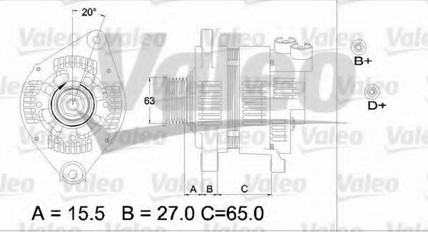 VALEO 437164 Генератор