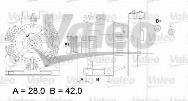 VALEO 437346 Генератор