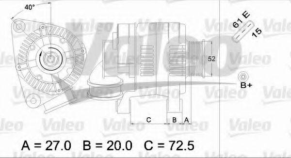 VALEO 437363 Генератор