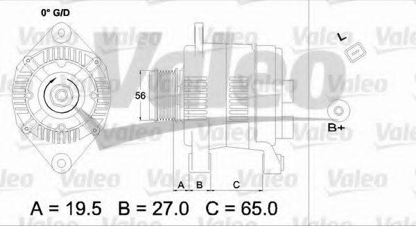 VALEO 437408 Генератор