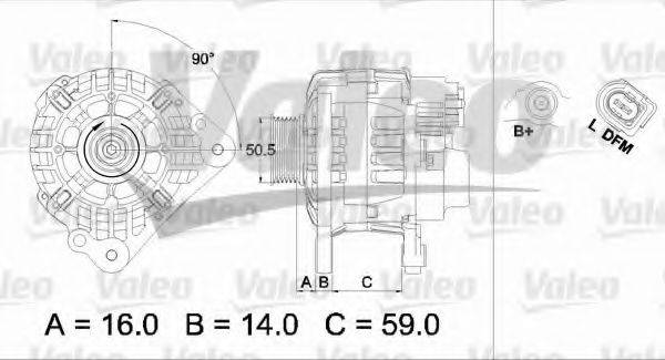 VALEO 437445 Генератор