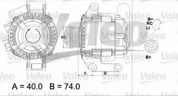 VALEO 437448 Генератор