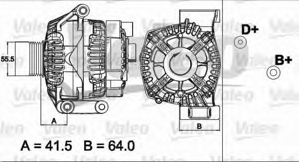 VALEO 437504 Генератор