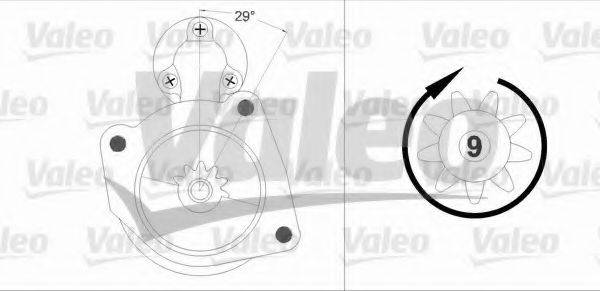 VALEO 458208 Стартер