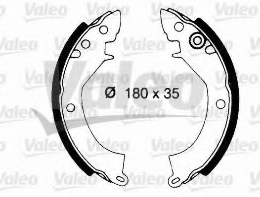 VALEO 562687 Комплект гальмівних колодок