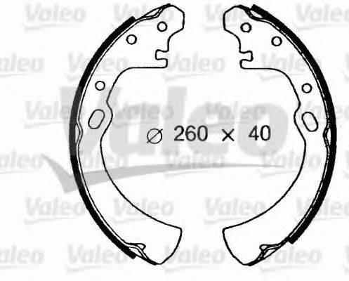 VALEO 562614 Комплект гальмівних колодок