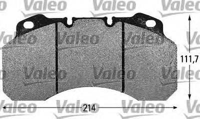 VALEO 29099 Комплект гальмівних колодок, дискове гальмо