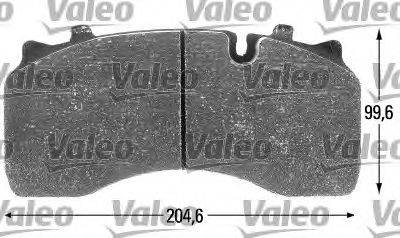 VALEO 29141 Комплект гальмівних колодок, дискове гальмо