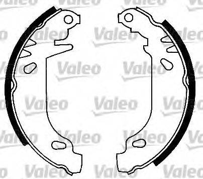 VALEO 553703 Комплект гальмівних колодок