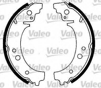 VALEO 553204 Комплект гальмівних колодок