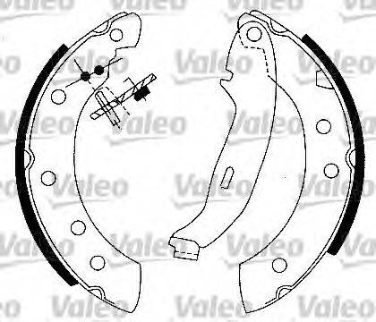 VALEO 554727 Комплект гальмівних колодок