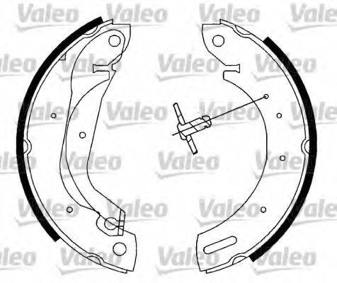 VALEO 562782 Комплект гальмівних колодок