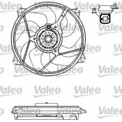 VALEO 696138 Вентилятор, охолодження двигуна