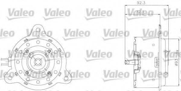 VALEO 698301 Електродвигун, вентилятор радіатора