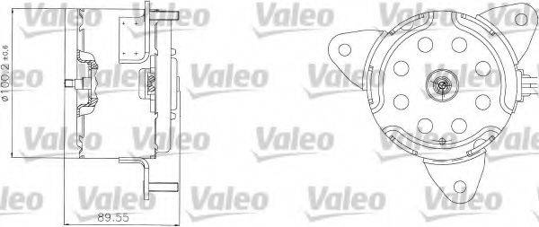 VALEO 698308 Електродвигун, вентилятор радіатора