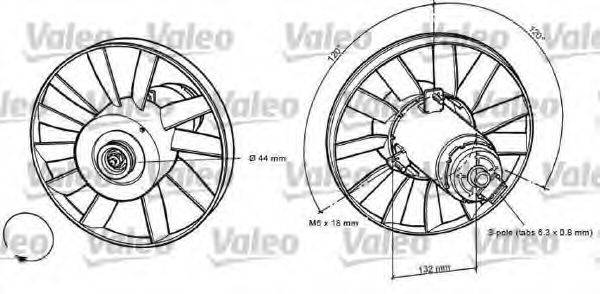 VALEO 698371 Вентилятор, охолодження двигуна