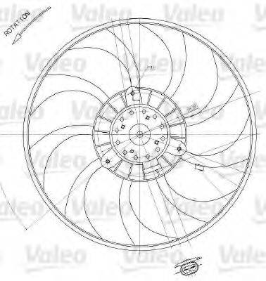 VALEO 698412 Вентилятор, охолодження двигуна