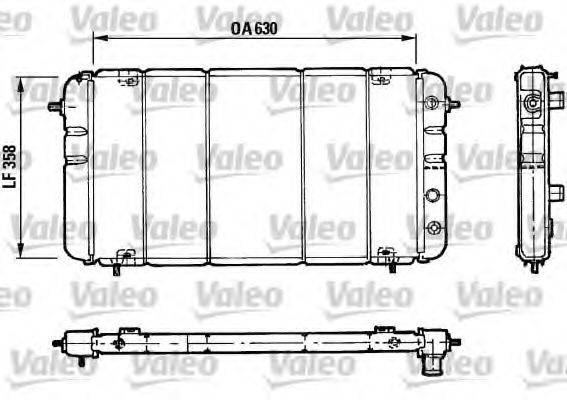 VALEO 730033 Радіатор, охолодження двигуна