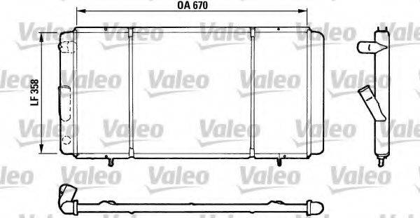 VALEO 730140 Радіатор, охолодження двигуна