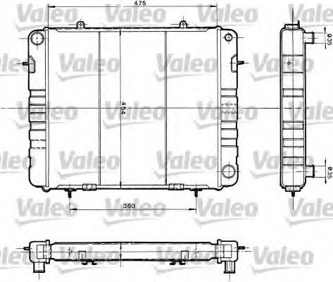 VALEO 730165 Радіатор, охолодження двигуна