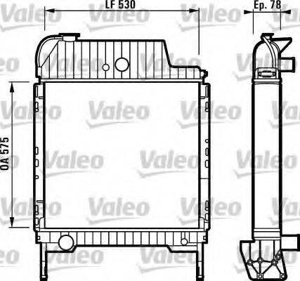 VALEO RP104 Радіатор, охолодження двигуна