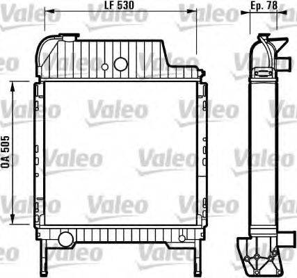 VALEO 730331 Радіатор, охолодження двигуна