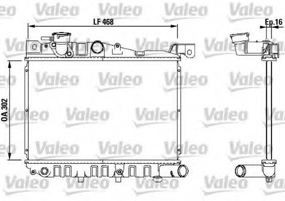 VALEO 730433 Радіатор, охолодження двигуна